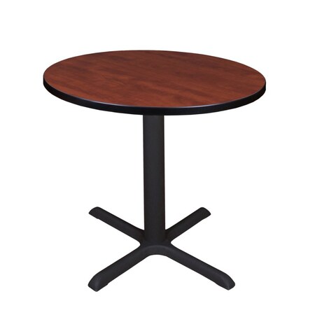 Cain Round Tables > Breakroom Tables > Cain Square & Round Tables, Wood, Metal Top, Cherry TB30RNDCH